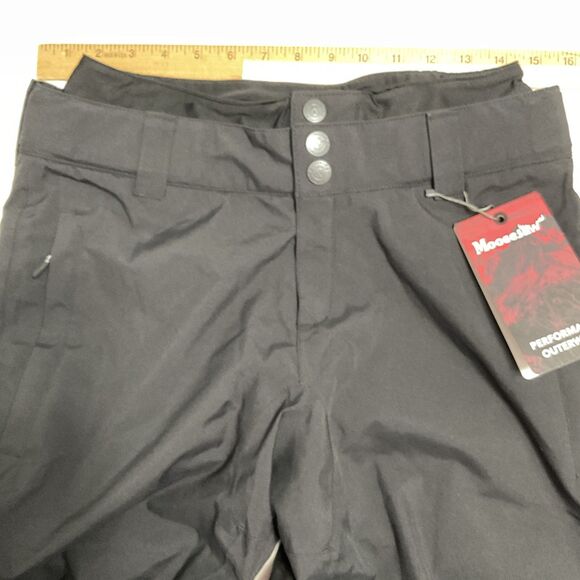 Moosejaw Womens 6 Pants Insulated Ski Snow Black Waterproof Outdoor Recycled NWT - Picture 7 of 12